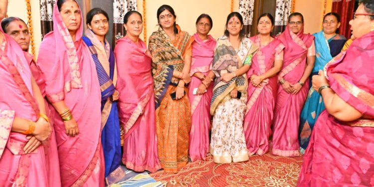 शुभांगी पाटील यांनी प्रचारात घेतली आघाडी डोअर टू डोअर जाऊन साधला सवांद