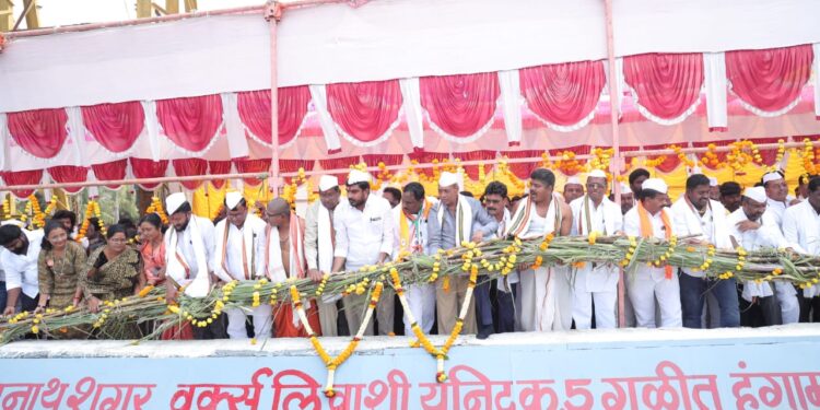 भैरवनाथ शुगर चा बॉयलर अग्नी प्रदीपन व मोळी पुजनाचा कार्यक्रम संपन्न