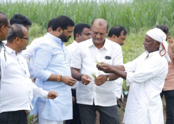 धाराशिव जिल्ह्यात अतिवृष्टीचा तडाखा भाजपा जिल्हाध्यक्ष दत्ताभाऊ कुलकर्णी यांनी केली नुकसानीची पाहणी