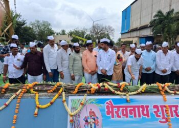 भैरवनाथ शुगर मिल्स लिमिटेड, वाशी १२ वा मोळीपूजन सोहळा संपन्न; आ.तानाजी सावंत देणार ‘विक्रमी’ भाव