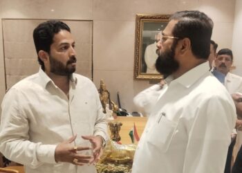 धाराशिव, कळंब नगर परिषद निवडणुकीच्या अनुषंगाने उपमुख्यमंत्री एकनाथ शिंदे यांच्यासमवेत चर्चा