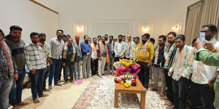 भाजपचे ज्येष्ठ नेते विलास अण्णा सांजेकर यांचा राष्ट्रवादी काँग्रेस मध्ये जाहीर प्रवेश