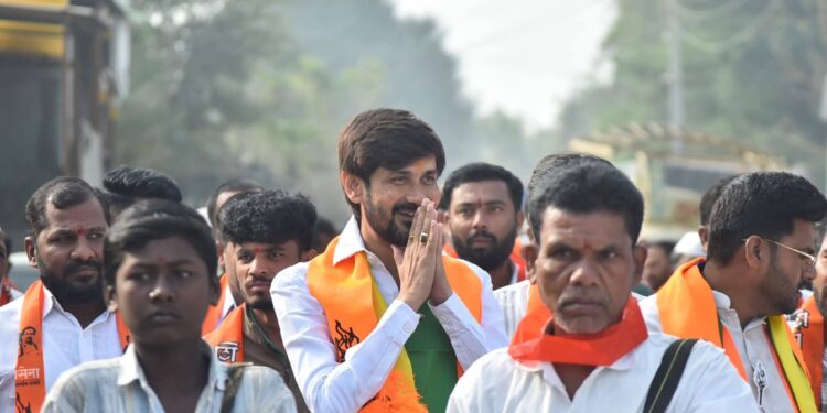 सांजा जिल्हा परिषद गटात प्रदीप घोणे यांचा प्रचार वेगात