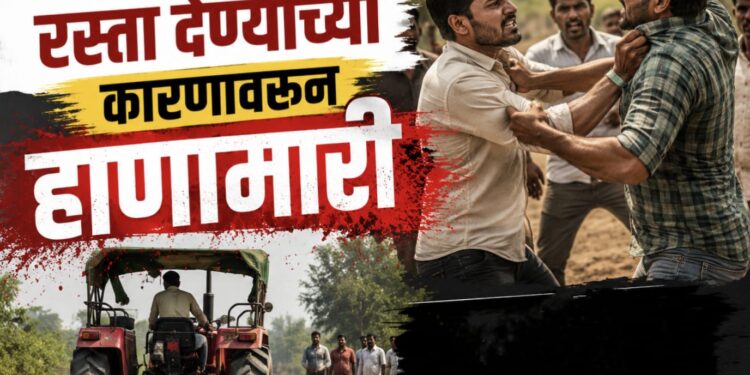 ट्रॅक्टरला रस्ता देण्याच्या कारणावरून खामकरवाडीत दोन गटांत तुंबळ हाणामारी; २५ जणांवर खुनाच्या प्रयत्नाचा गुन्हा