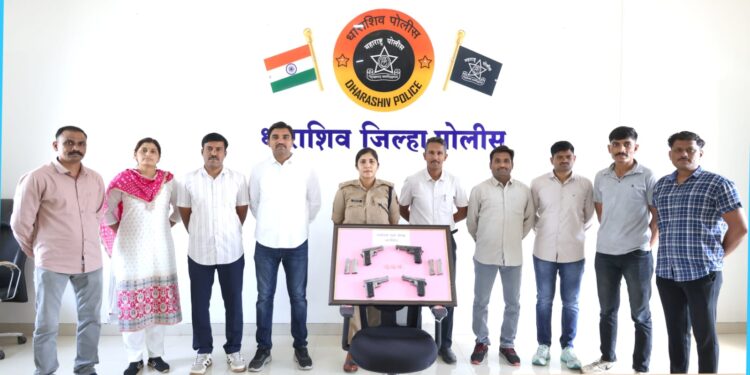 धाराशिवमध्ये अवैध शस्त्रांचा मोठा साठा उघड; स्थानिक गुन्हे शाखेची धडाकेबाज कारवाई